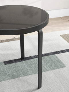 Black three-piece table set, product view 5 - 5