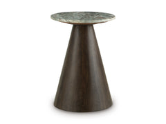 Gray/White/Brown accent table, product view 2 - 2