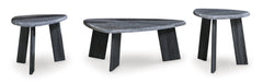 Gray three-piece table set, product view 2 - 2