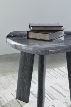 Gray three-piece table set, product view 6 - 6