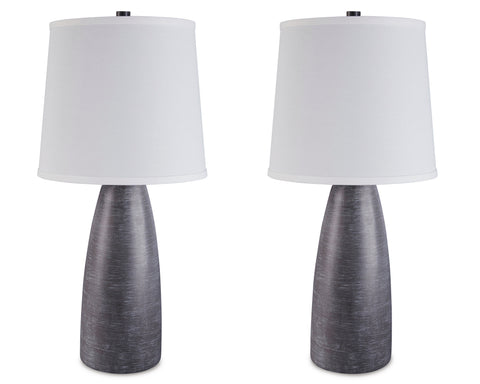 Shavontae Gray Table Lamps — Set of 2