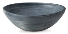 Distressed Blue decorative terracotta bowl, product view 2 - 6