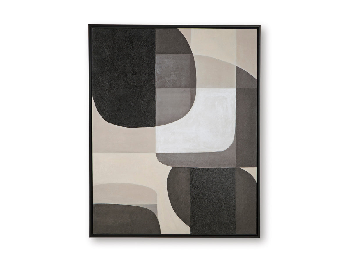 Black/White Kesleigh wall art, full product view