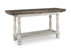 Gray/White Flip-Top Console Table, full product view - 1
