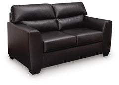 Midnight, complete loveseat, angled view - 1