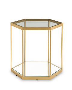 Gold Finish Accent Cocktail Table, view 4 - 4