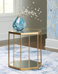 Gold Finish Accent Cocktail Table, view 5 - 5