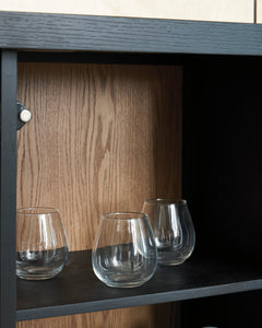 Black/Brown Bar Cabinet, view 3 - 3
