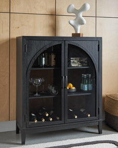 Black/Brown Bar Cabinet, view 6 - 6