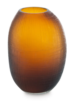 Amber 11-inch height vase set, individual vase product view - 6