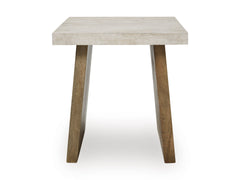 Light Brown Square End Table, product view 2 - 2