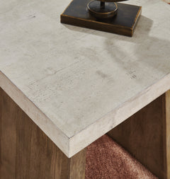 Light Brown Square End Table, product view 5 - 5