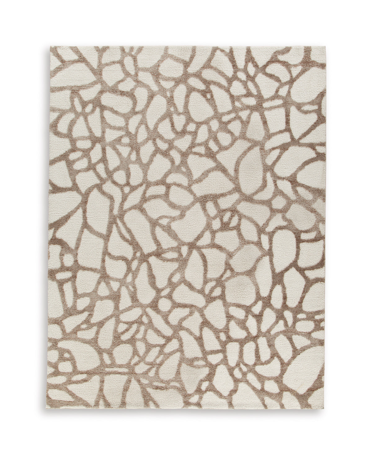 Ivory/Brown/Gray 108" x 144", complete rug product view