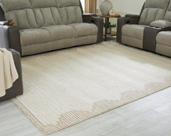 Brown/Beige 97.5" x 121.75", room view; furniture excluded - 6