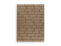 Brown 108.63" x 143", complete rug product view - 1
