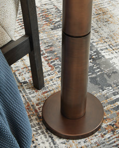 Antique Copper Finish floor lamp, product view 3 - 3