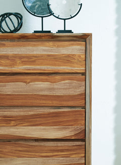 Brown, wood grain and beveled frame detail - 4