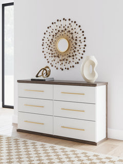 Brown/White / Dresser, room setting; accessories excluded - 4