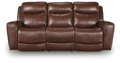 Mahogany, complete sofa closed front view - 5