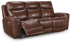 Mahogany, complete sofa reclined angle view - 7