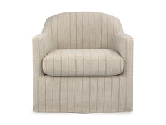 Cream/Brown Accent Chair, product view 2 - 2