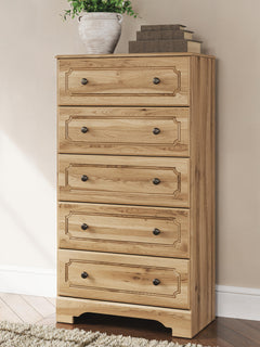 Warm Brown / Chest of Drawers, room setting; accessories not included - 4
