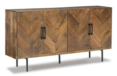 Brown Accent Cabinet, full product view - 1