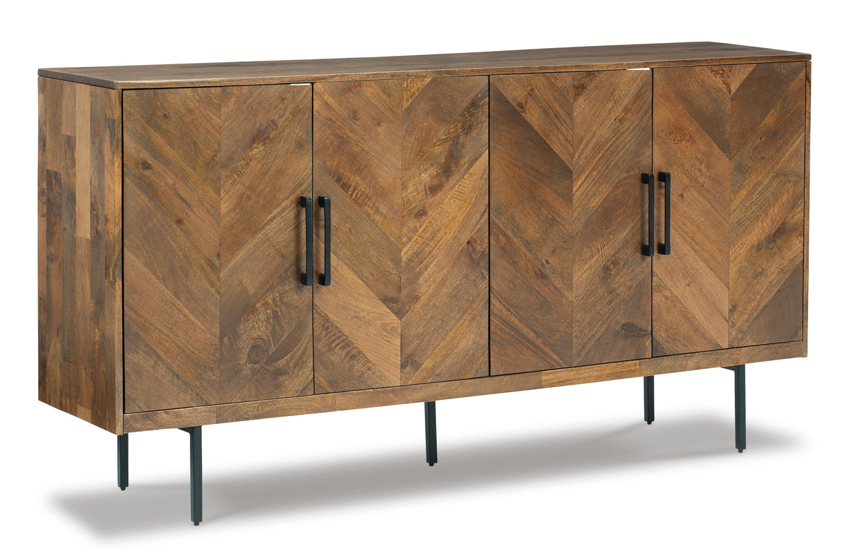Brown Accent Cabinet, full product view