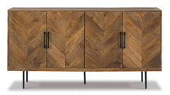 Brown Accent Cabinet, product view 2 - 2