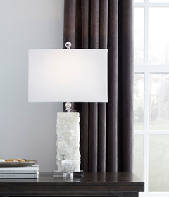 White table lamp, product view 2 - 2
