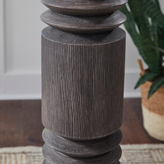 Distressed Black floor lamp, product view 3 - 3