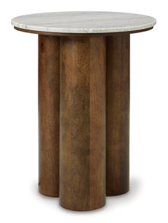 Beige/Brown Accent Table, product view 2 - 2