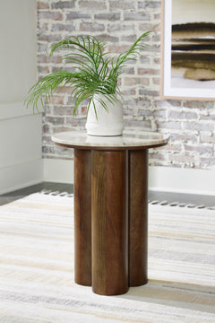 Beige/Brown Accent Table, product view 5 - 5