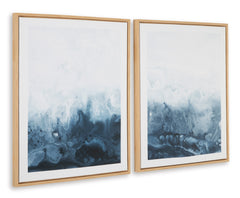 Blue/White Two-Piece Wall Art Set, product view 2 - 2