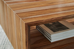 Brown Rectangular Coffee Table, product view 5 - 5