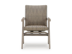 Beige / Outdoor Rocking Chair Set, one chair front view; two included - 4