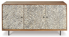 Brown/Black/White Accent Cabinet, view 4 - 4