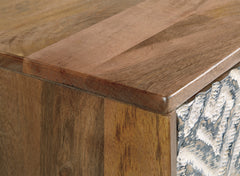 Brown/Black/White Accent Cabinet, view 7 - 7