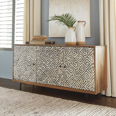 Brown/Black/White Accent Cabinet, view 8 - 8