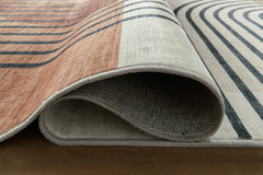 Multi 5' x 7', rolled rug backing detail - 8