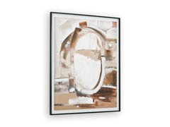Brown/White/Black Bradlow wall art, product view 2 - 2
