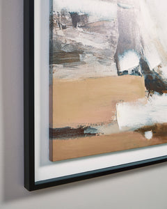 Brown/White/Black Bradlow wall art, product view 4 - 4