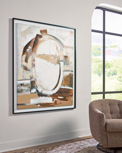 Brown/White/Black Bradlow wall art, product view 5 - 5