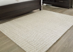 Gray/Ivory 60.13" x 84.25", room view; furniture excluded - 6
