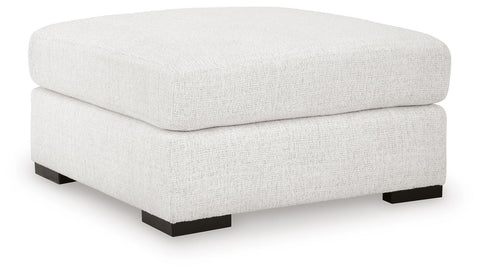 Chalk Performance Upholstery Square Ottoman