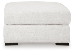Chalk, front view of complete ottoman - 3