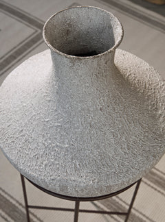 Distressed Cream Estonbank 35.13-inch vase, product view 3 - 8