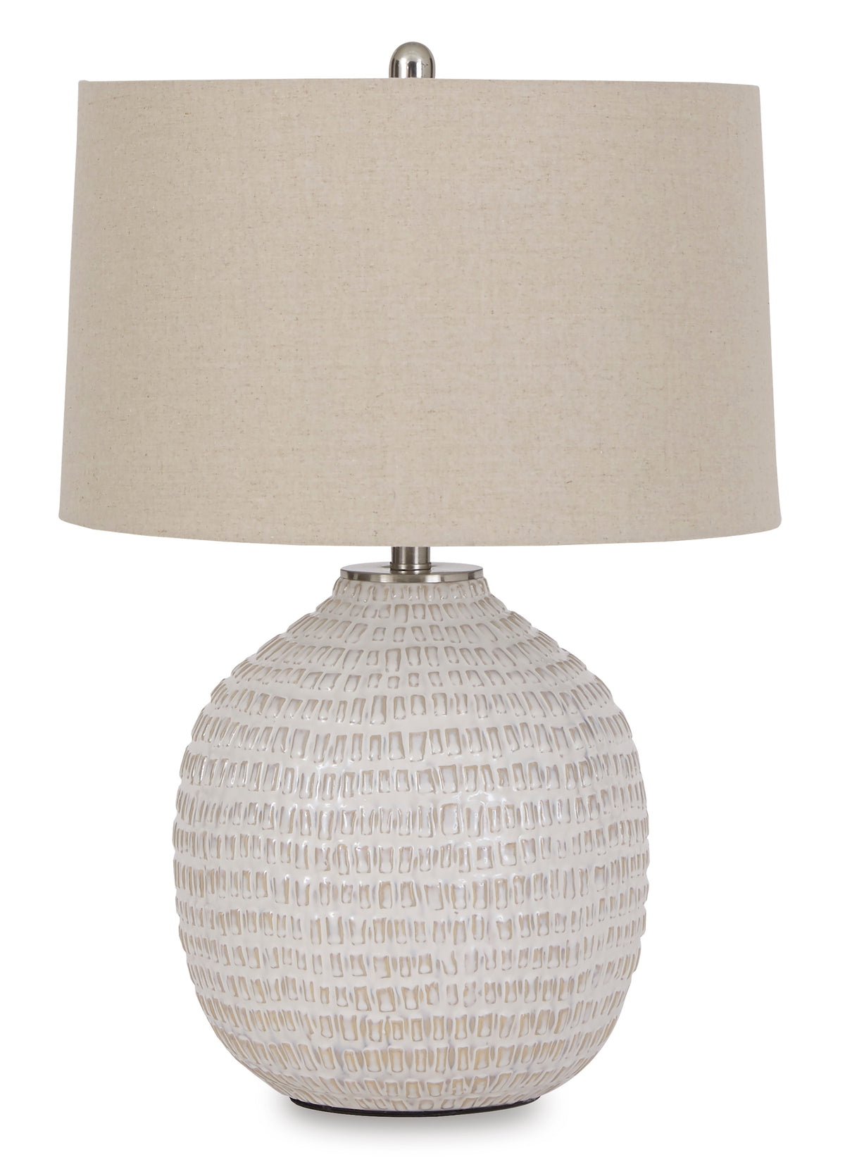 Beige table lamp, full product view