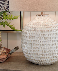 Beige table lamp, product view 3 - 3