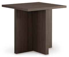 Brown two-piece table set, product view 4 - 4